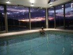 Indoor pool and views